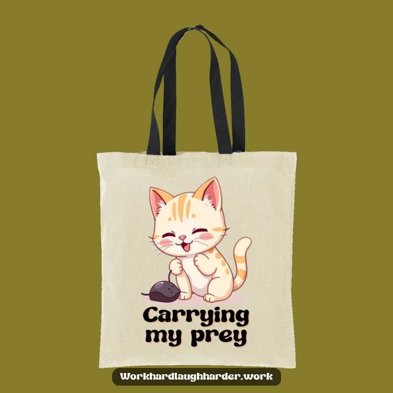 Funny Cat Mouse Cursor Tote Bag: Carry Your Playful Spirit